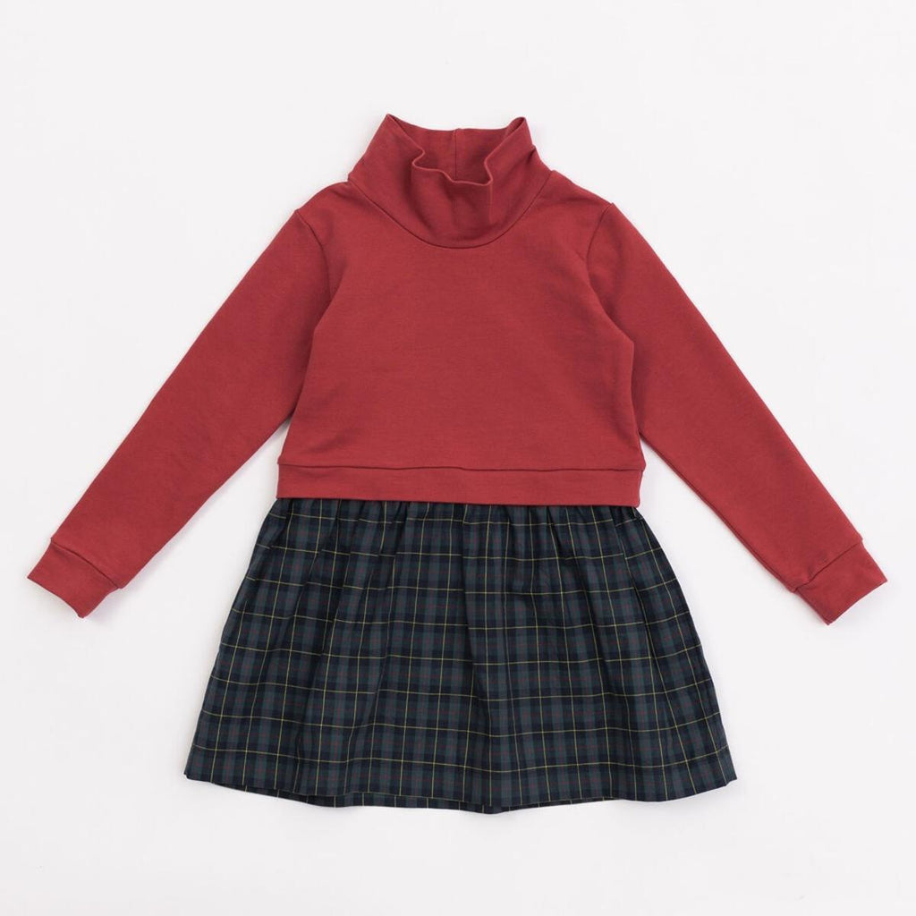 Funnel Sweatshirt Dress || Currant Mistletoe
