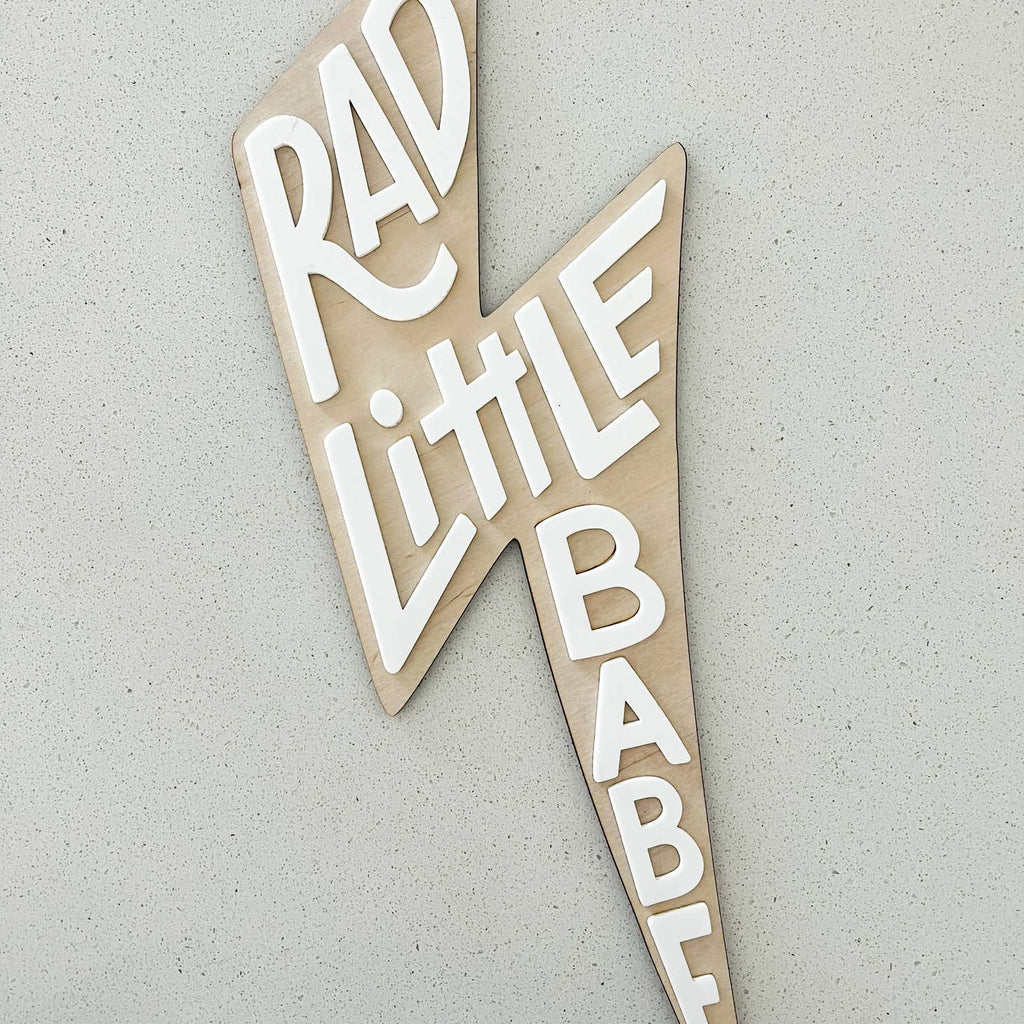 Rad Little Babe Sign