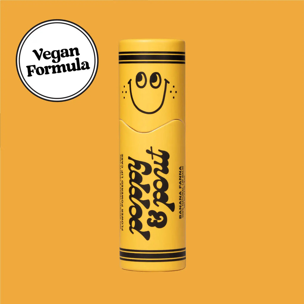 Vegan Lip Balm, "Lil Poppies" || Banana Fanna
