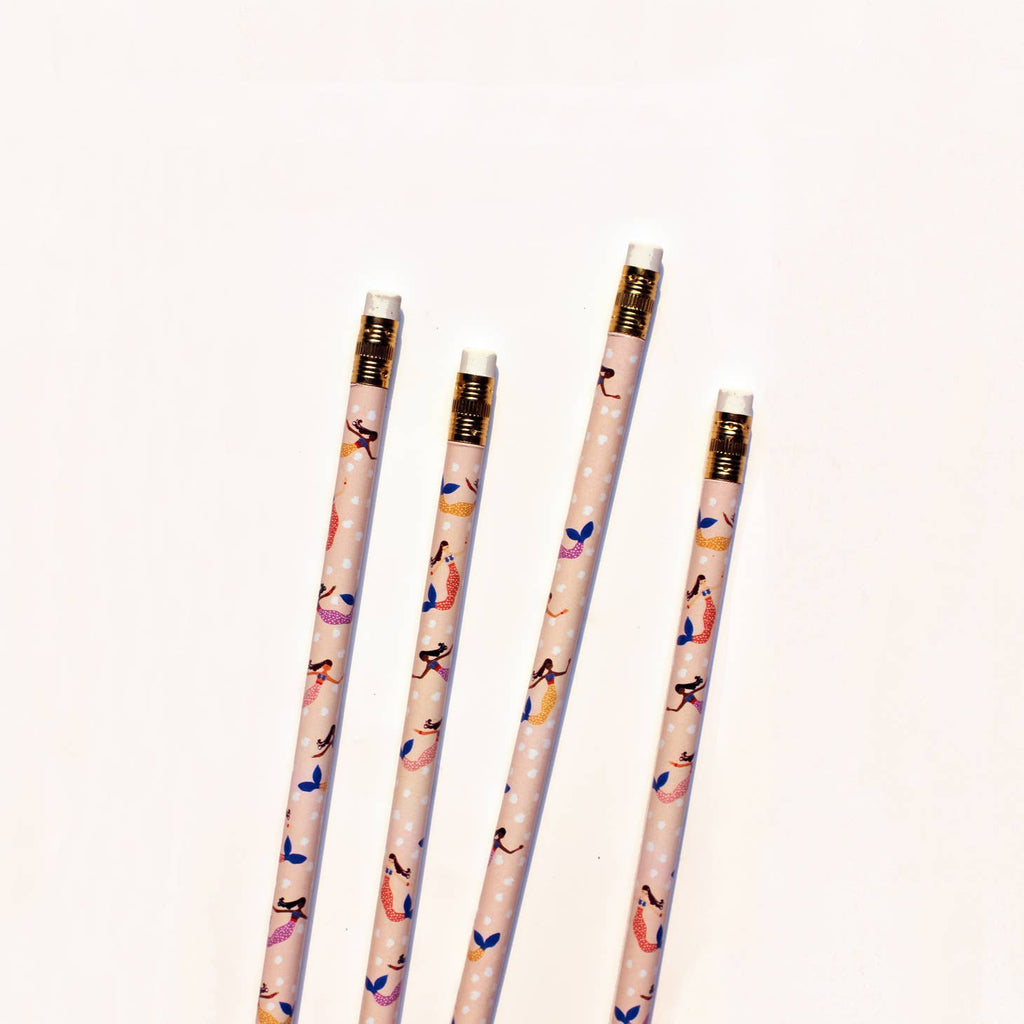 Mermaid Pencils || Set of 4