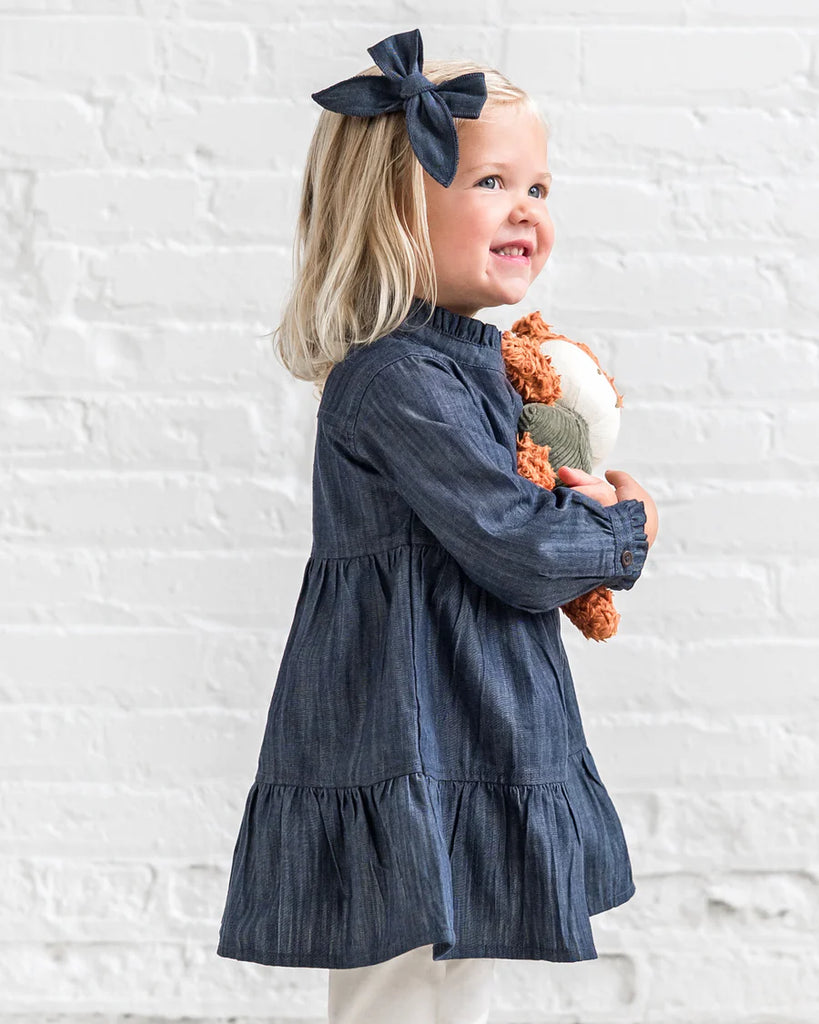 Tula Chambray Ruffle Skirt Dress