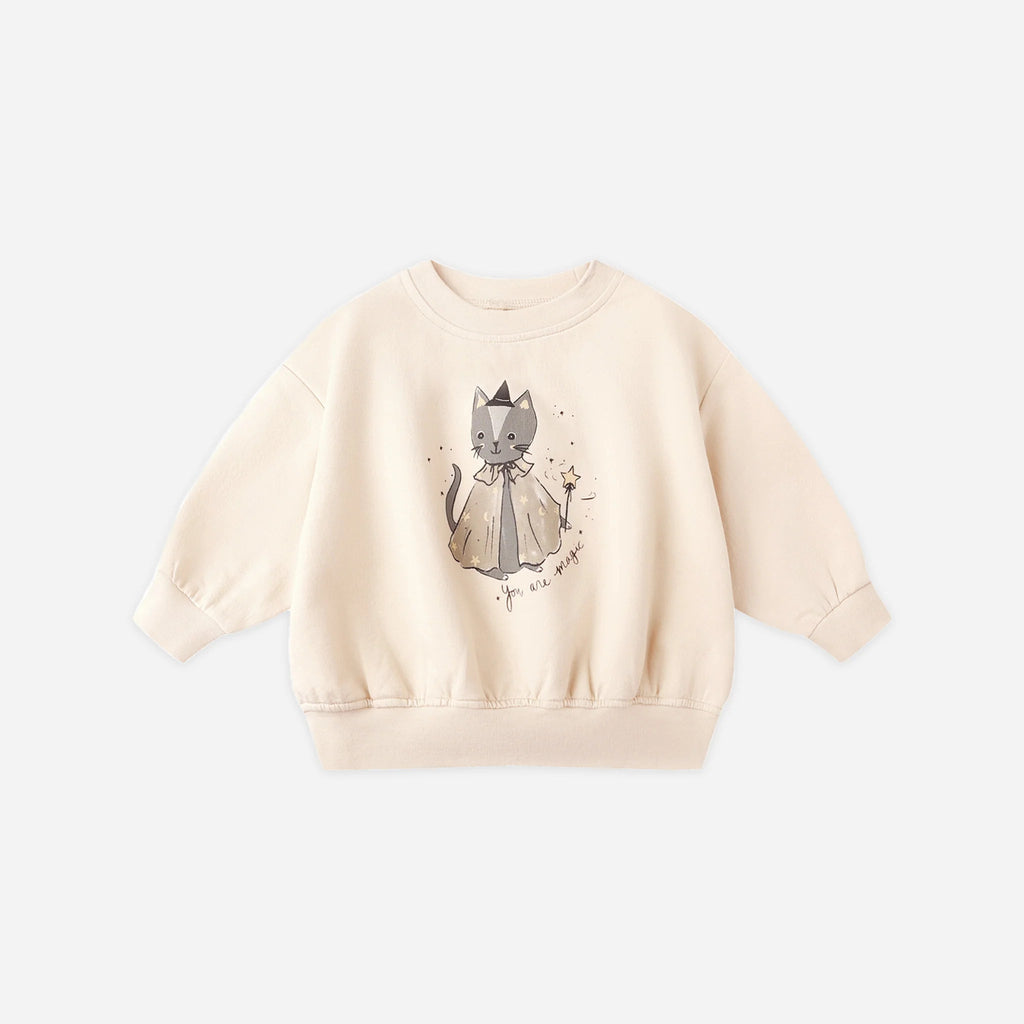 Relaxed Fleece Sweatshirt || Magic Cat