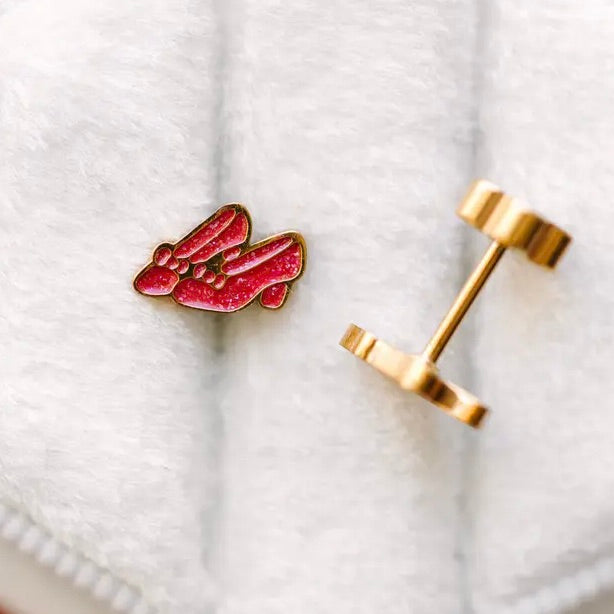 Red Slipper Earrings