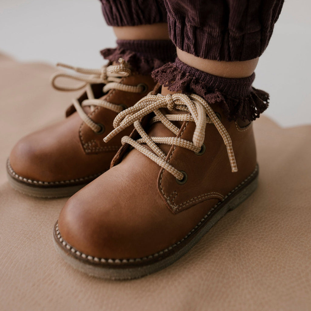 Leather Boots || Tan
