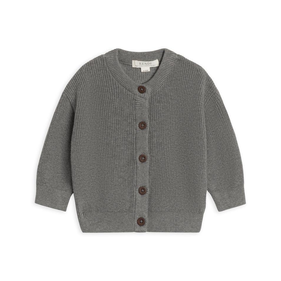 Ellis Knit Cardigan || Heather Charcoal