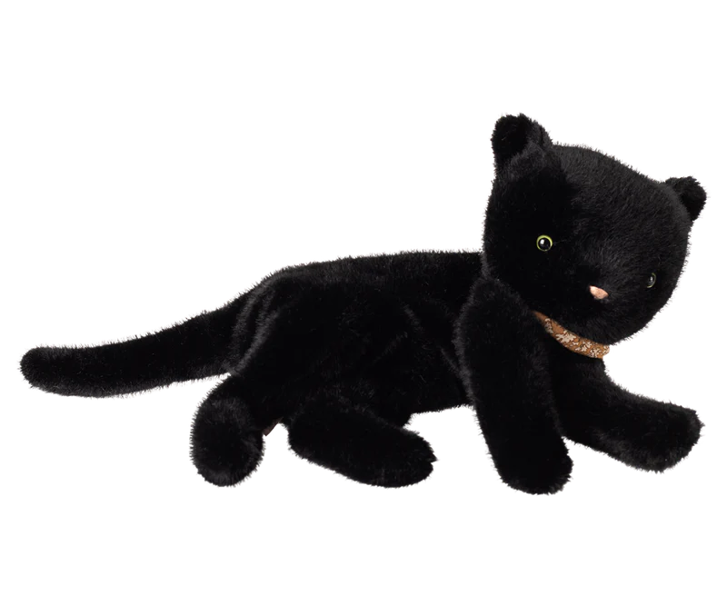 Sleeping Kitten Plush, Medium || Black