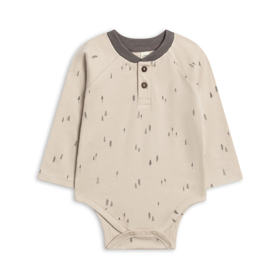 Lucas Raglan Henley Bodysuit || Trees