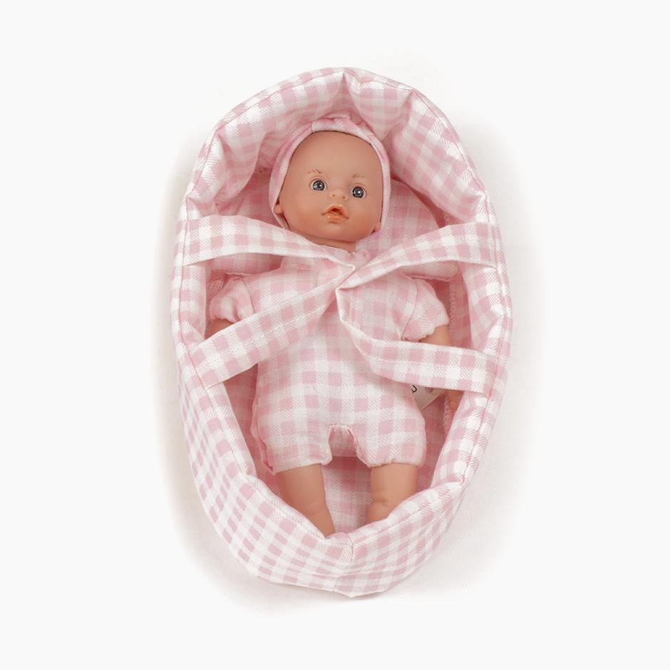 Tea Mini Doll with Bassinet