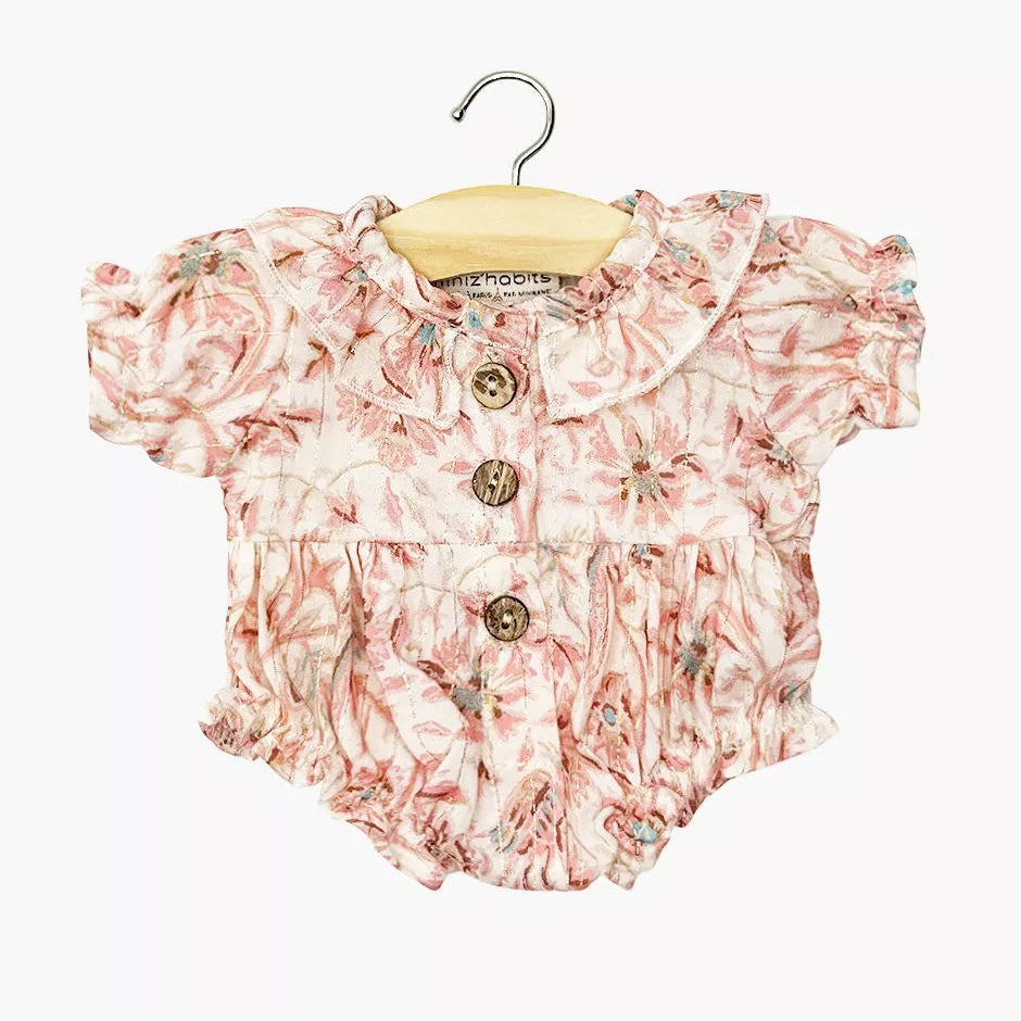 Assia Leonore Short Sleeve Romper || Painted Floral