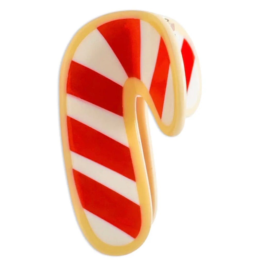 Candy Cane Holiday Cookie Hair Claw Clip || Midi