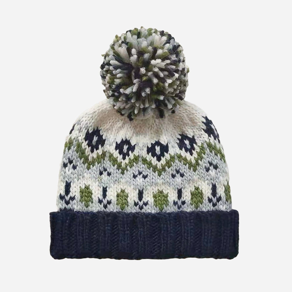 Fair Isle Hat || Navy