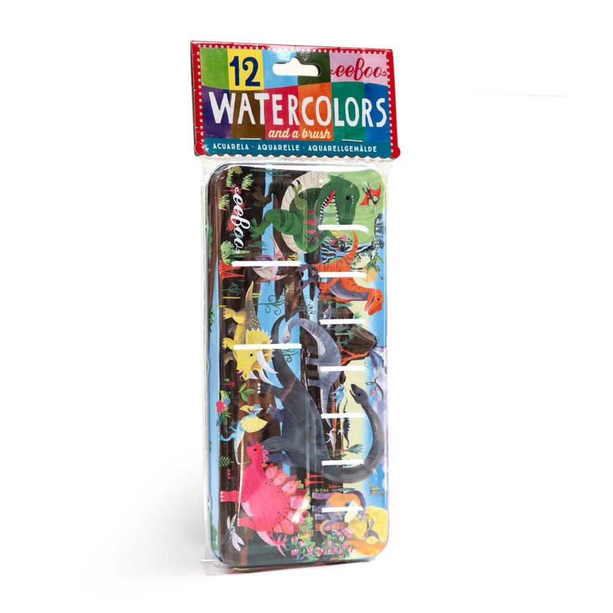 12 Watercolors Tin || Dino