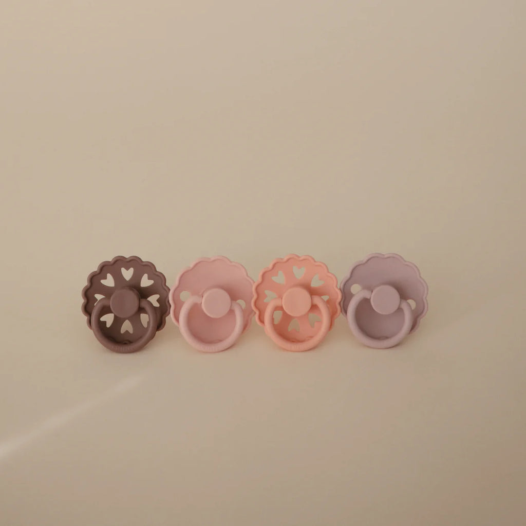 FRIGG Rubber Pacifier 4-Pack ||  Sunset Bliss