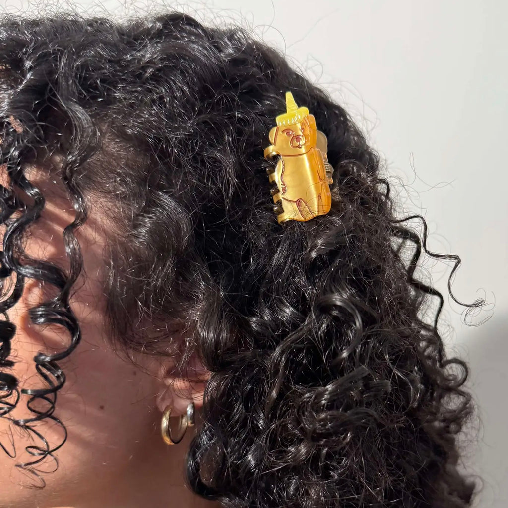Honey Bear Hair Claw Clip || Mini