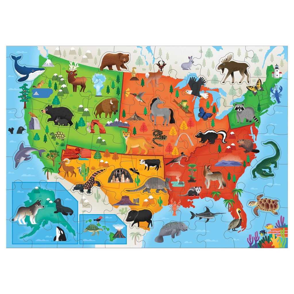 Little Ranger National Parks Map of the USA || Geographic Puzzle