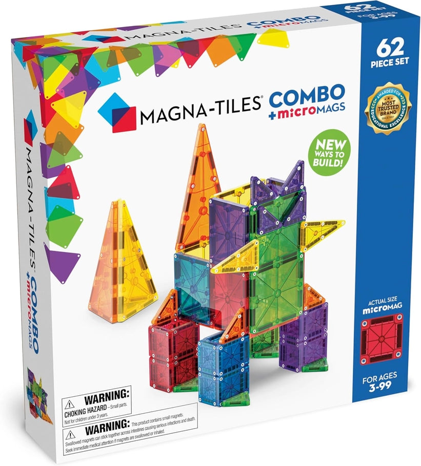 Magna-Tiles Combo || 62 Piece Set