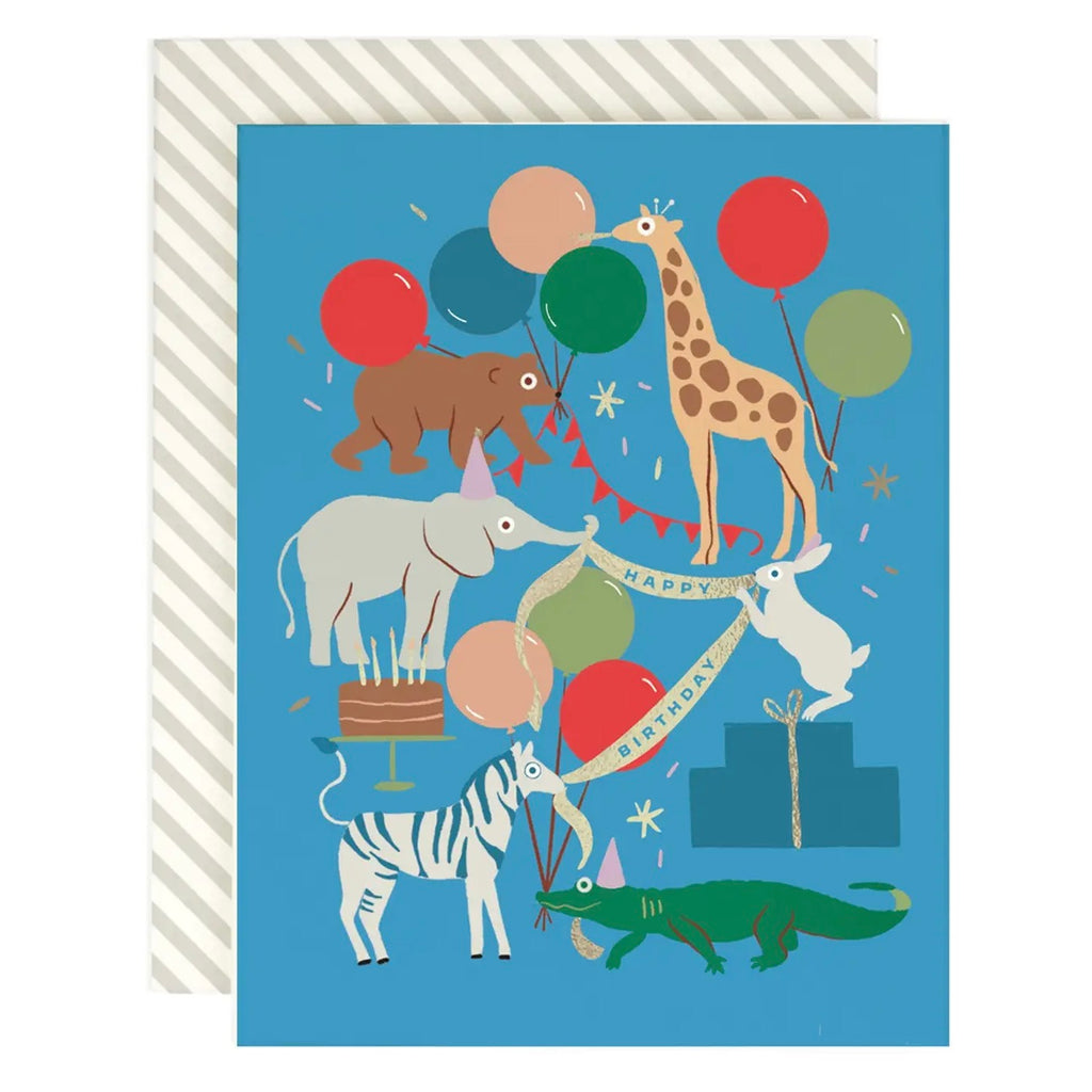 Animal Party Birthday Card