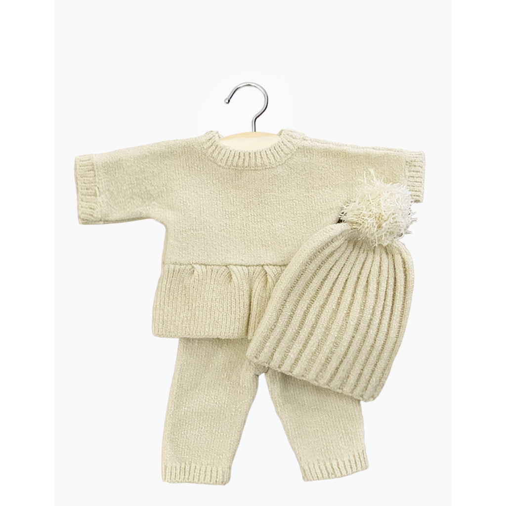 Lina Knit Set for Babies || Cream