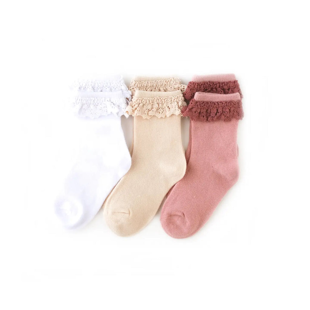 Lace Midi Sock 3-pack