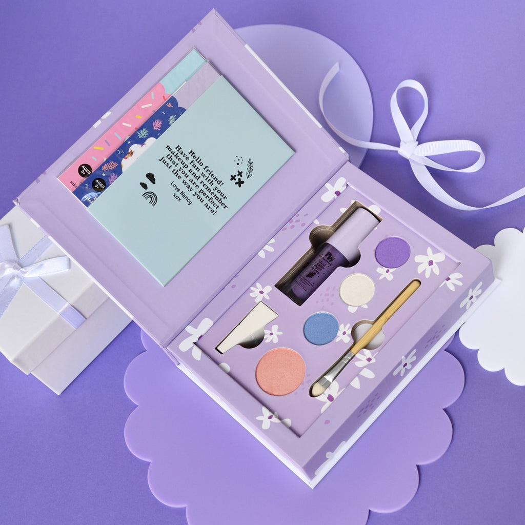 Nancy Purple Pretty Play Kids Makeup Palette Box