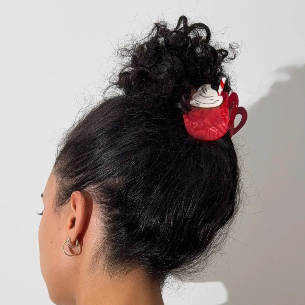 Hot Cocoa Hair Claw Clip || Midi