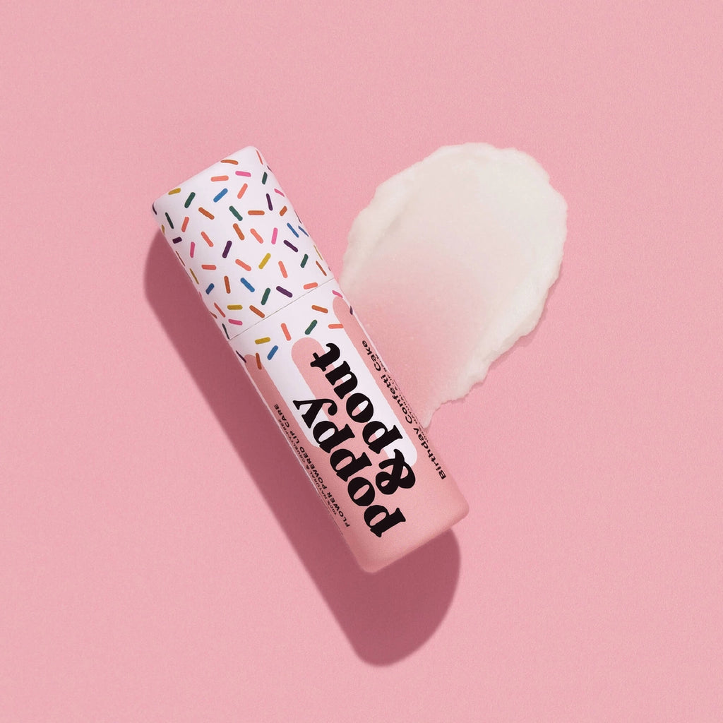 Vegan Lip Balm || Birthday Confetti Cake, Pink