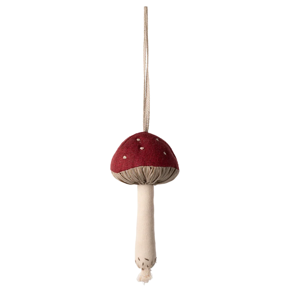 Mushroom Ornament || Red