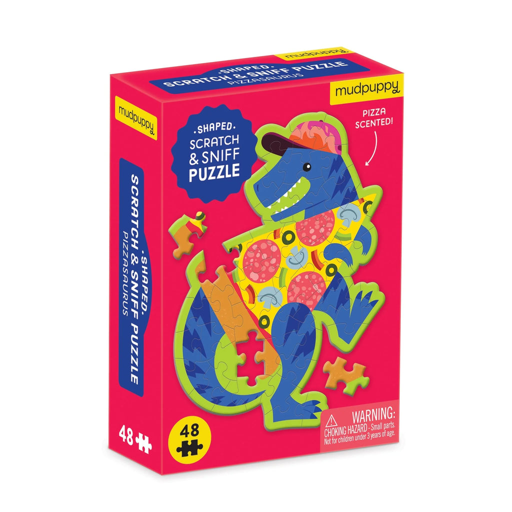 48 Piece Mini Scratch & Sniff Puzzle || Pizzasaurus