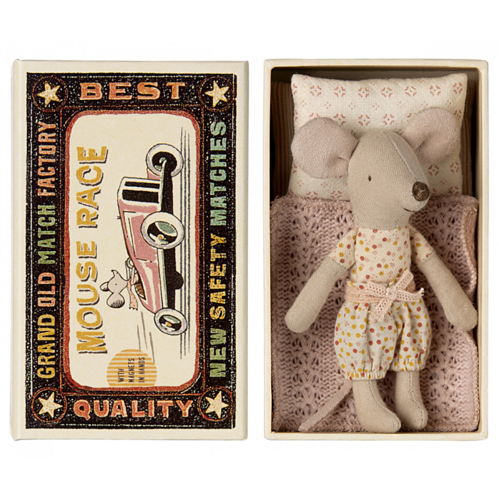 Little Sister Mouse in Matchbox