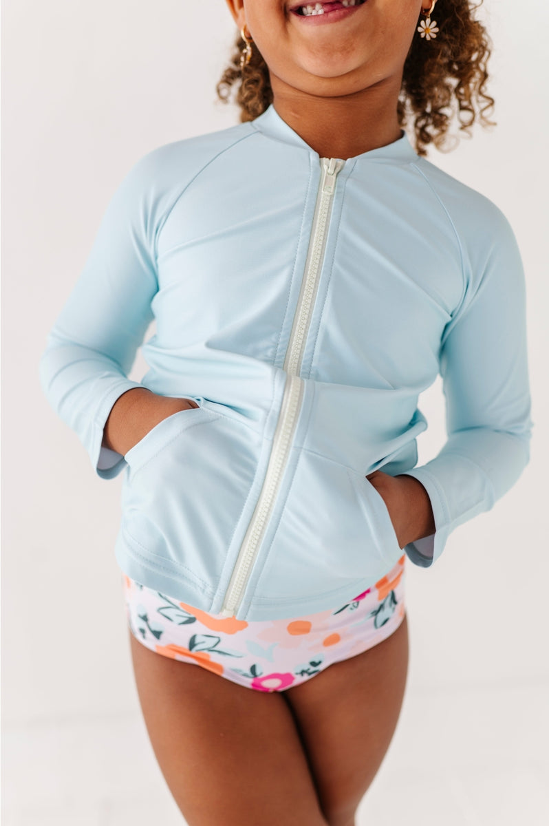 Rashguard Zip-up || Mint – Owen & Sage