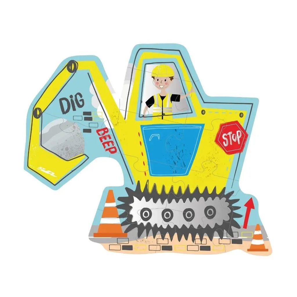 Digger 12pc Shaped Puzzle