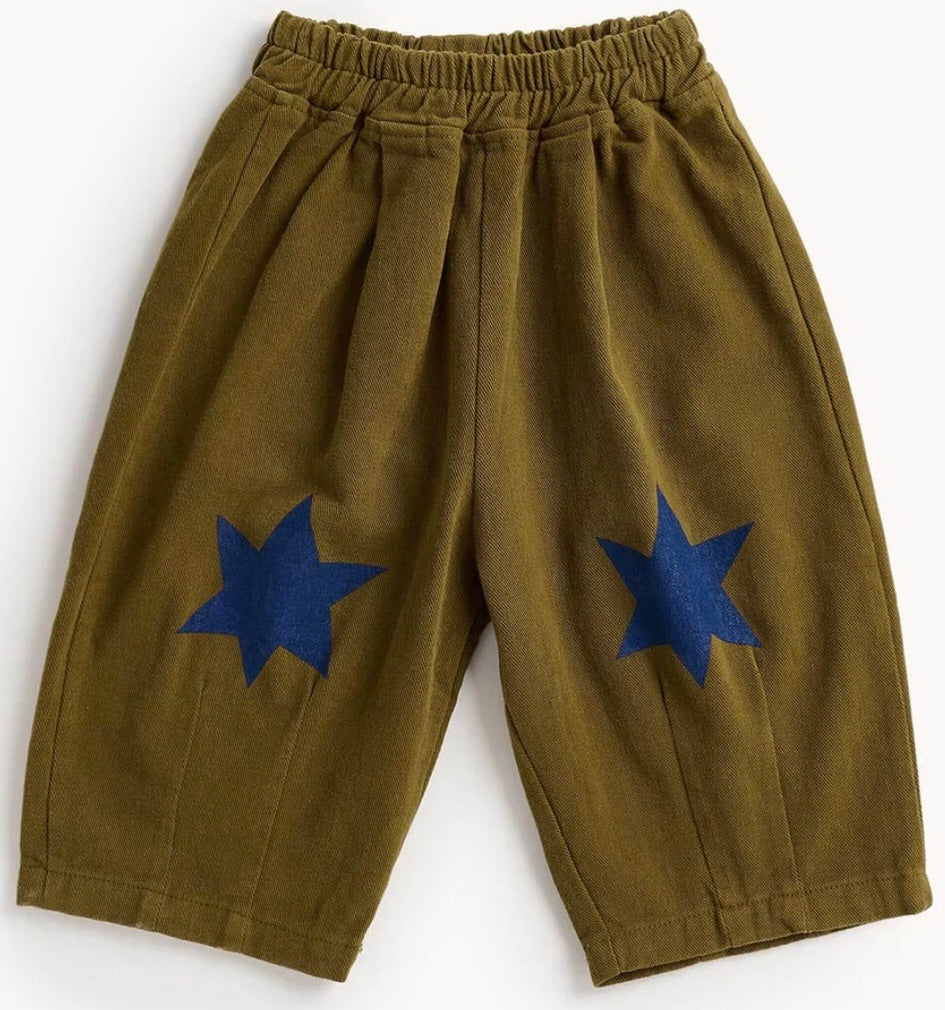 Ziggy Barrel Leg Trouser || Olive Star