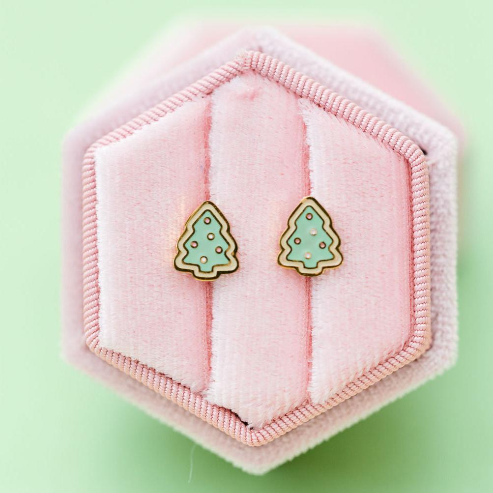 Christmas Sugar Cookie Stud Earings