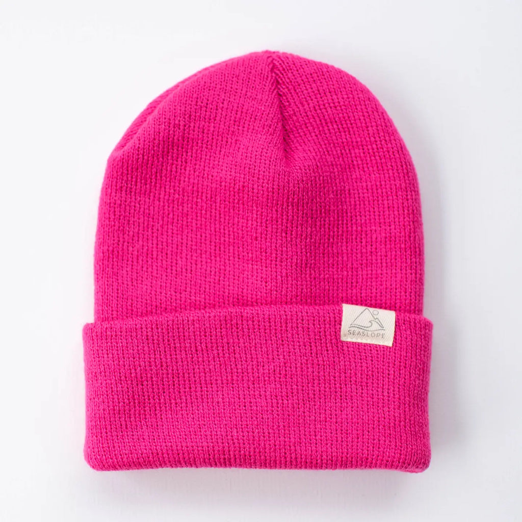 Knit Beanie || Fuschia