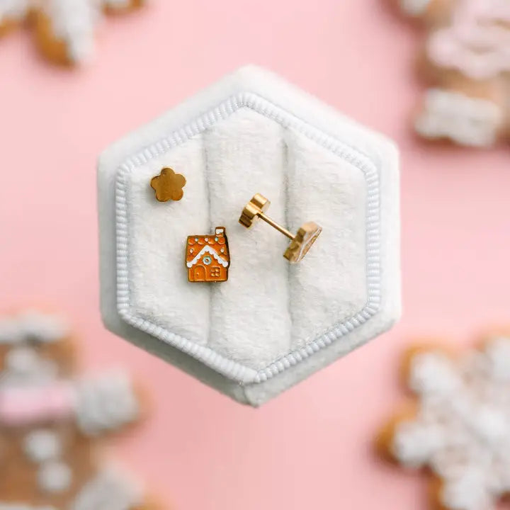 Gingerbread House Earrings