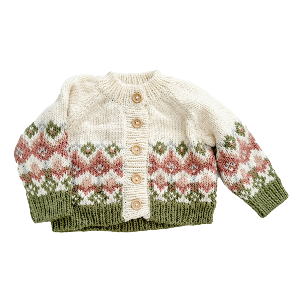 Fair Isle Cardigan || Pastel