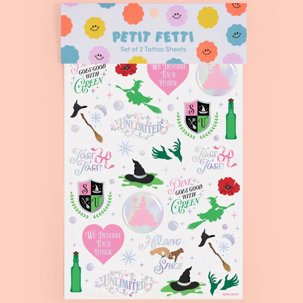 Wicked Witch Emerald City Temporary Tattoos