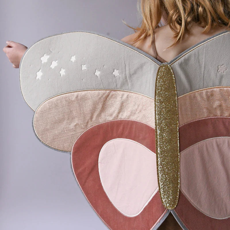 Patchwork Butterfly Velvet Wings