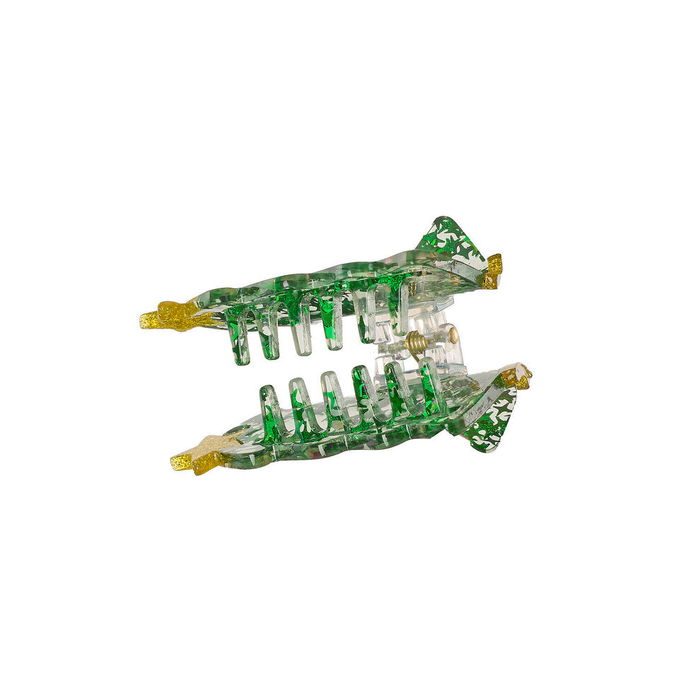 Jolly Christmas Tree Claw Clip