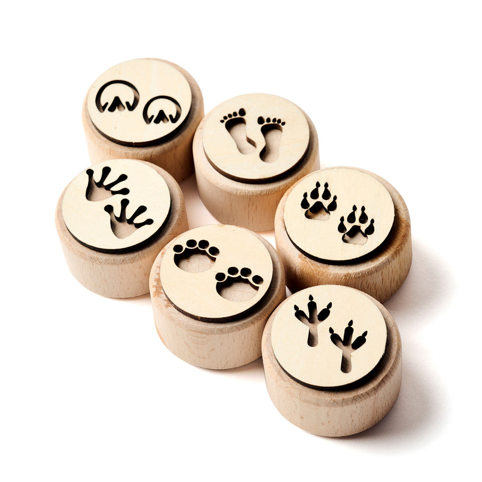 Wooden Dough Stampers || Animal Tracks