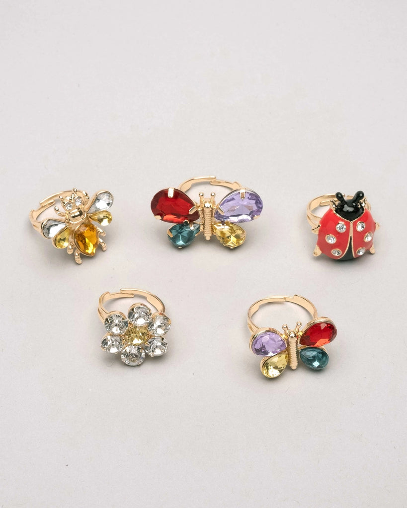 Butterfly & Ladybug Ring Set