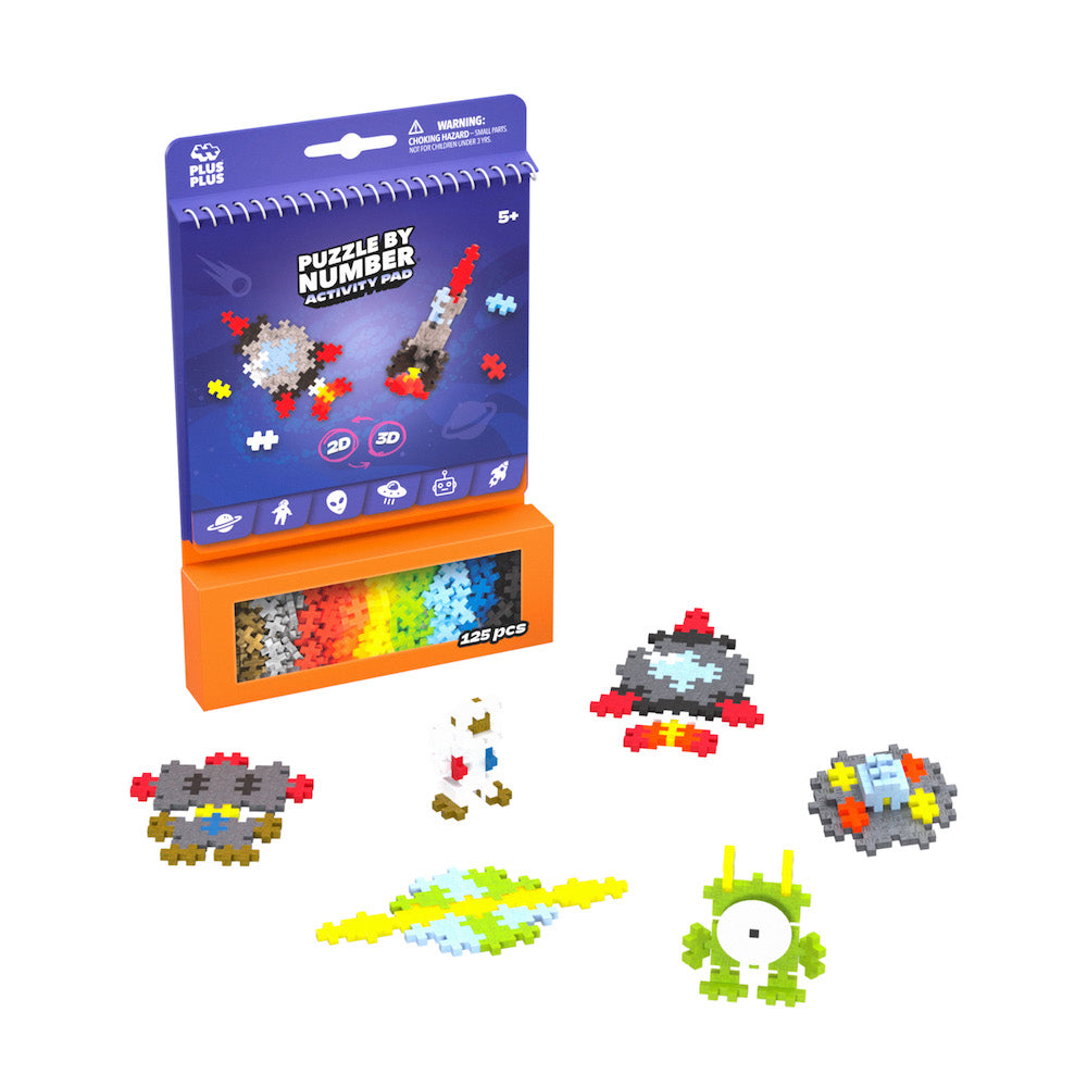 Puzzle by Number Activity Pad || Space