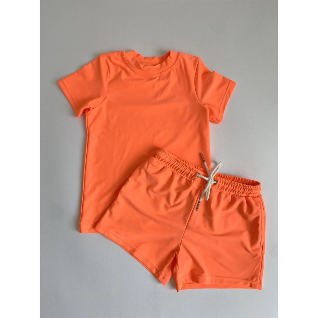 Nomad Boy Short Set || Orange Neon