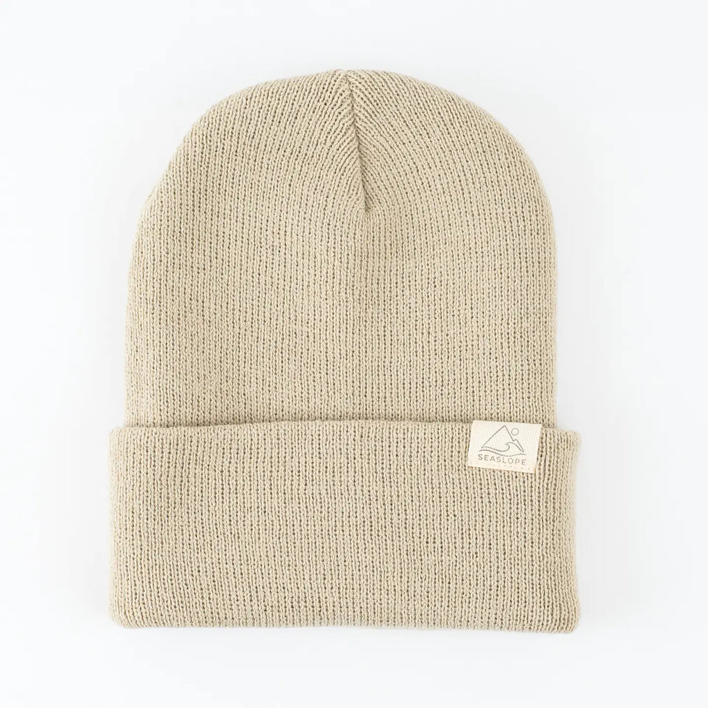 Knit Beanie || Sand