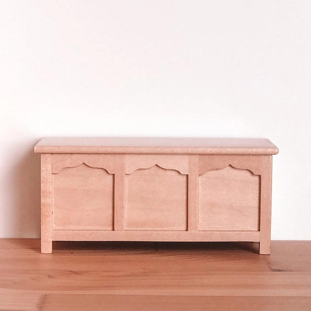 Dollhouse Blanket Chest || Natural Wood