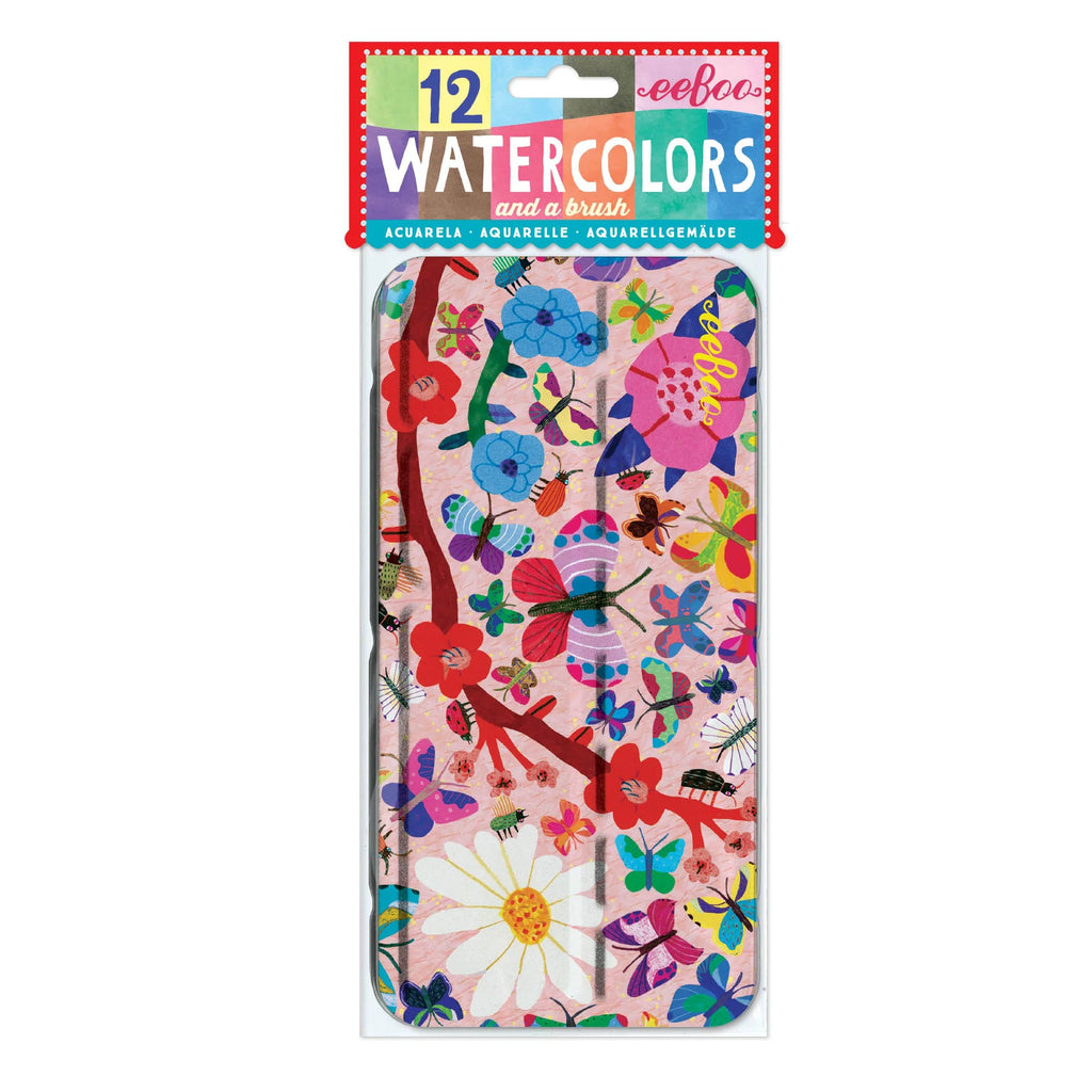 12 Watercolors Tin || Butterflies