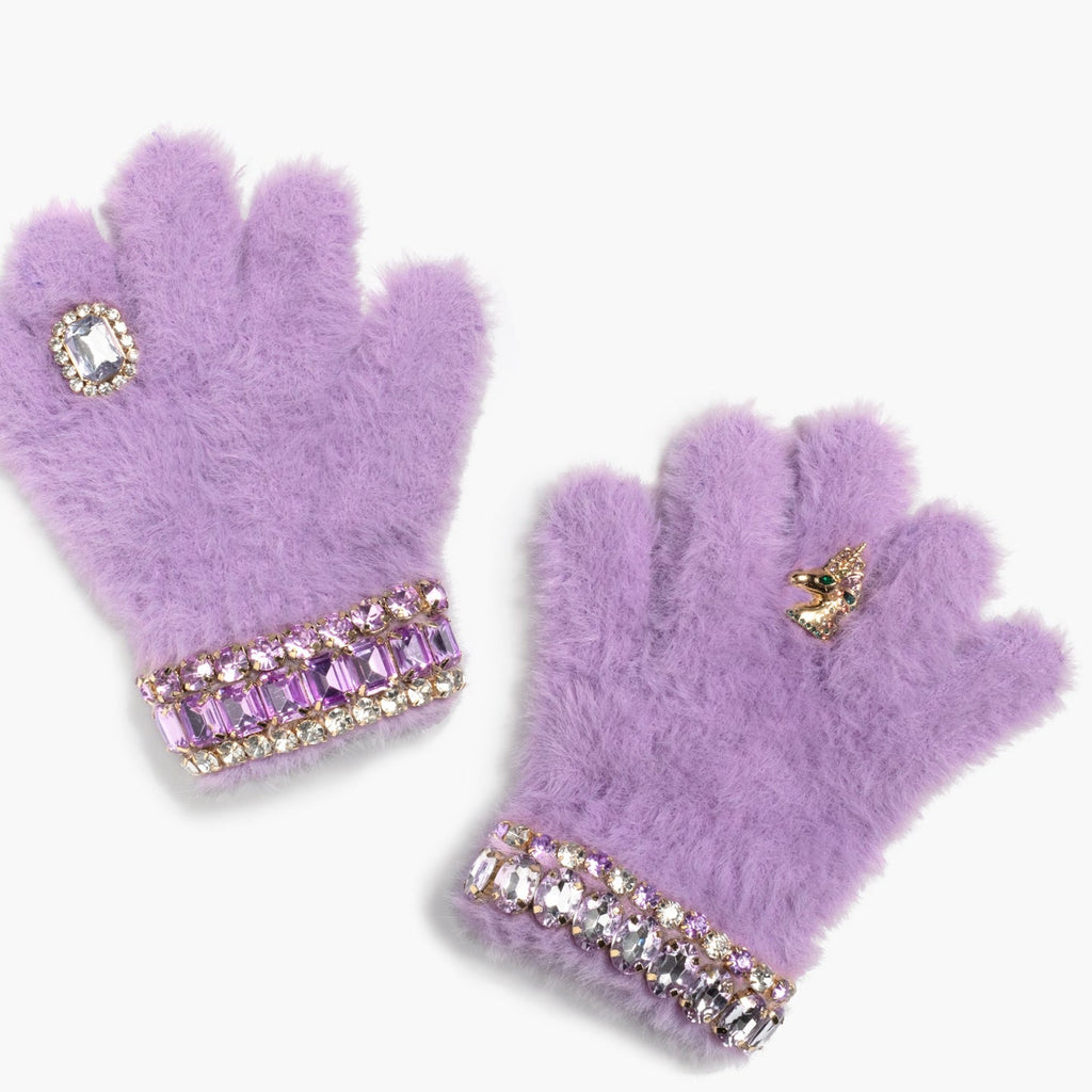 Lavender Dreams Jeweled Gloves