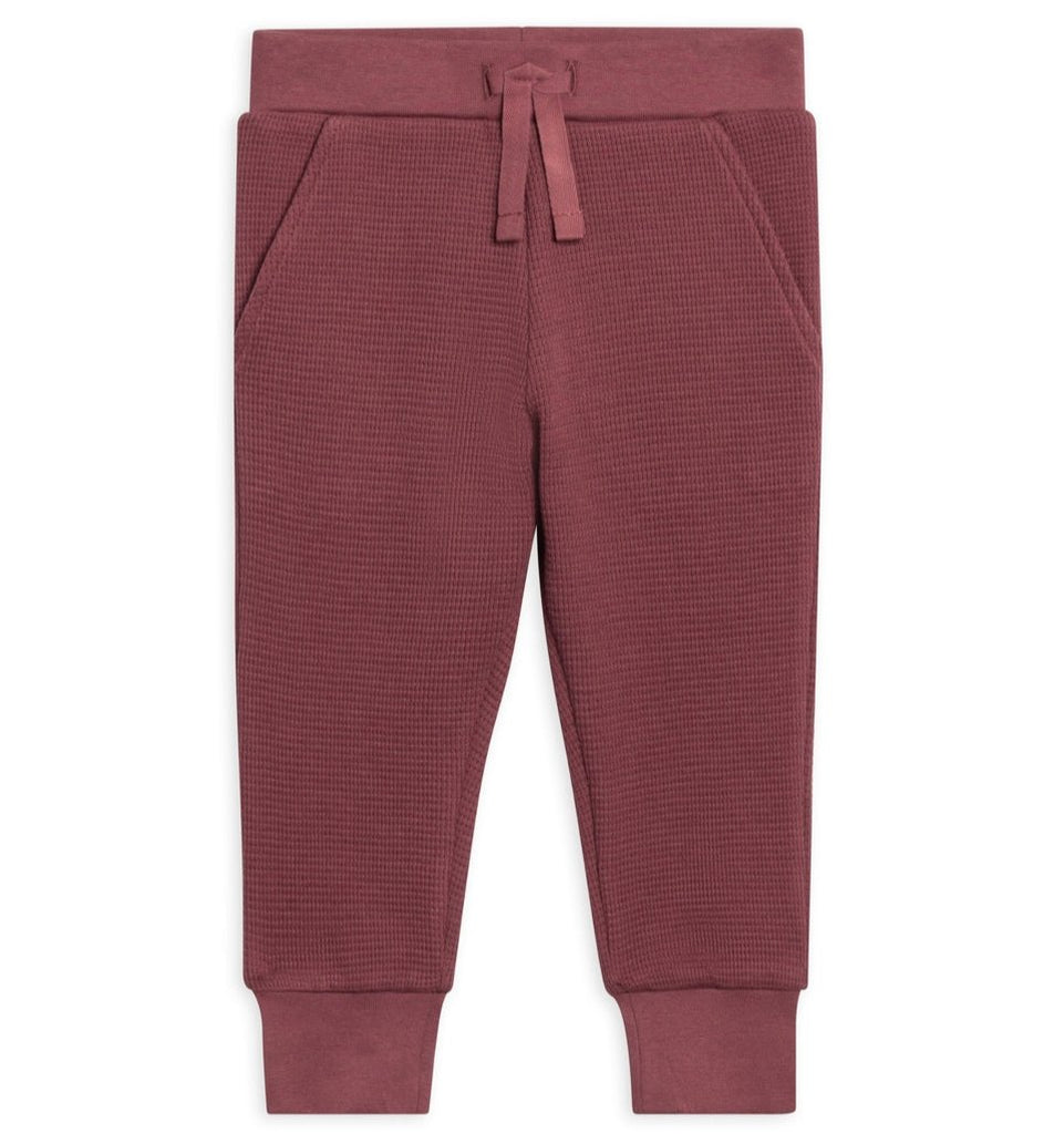 Nelson Waffle Knit Jogger || Mulberry