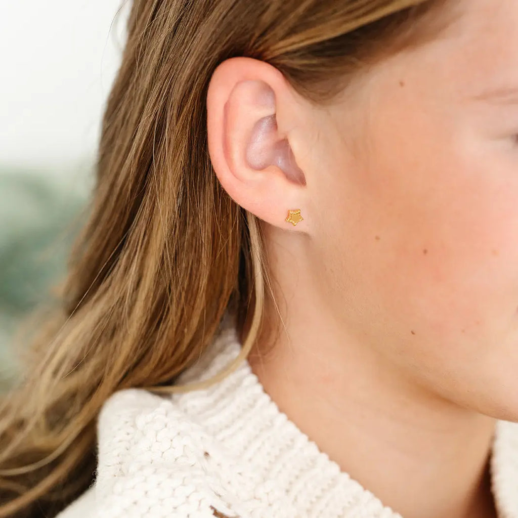 Beaded Star Earrings