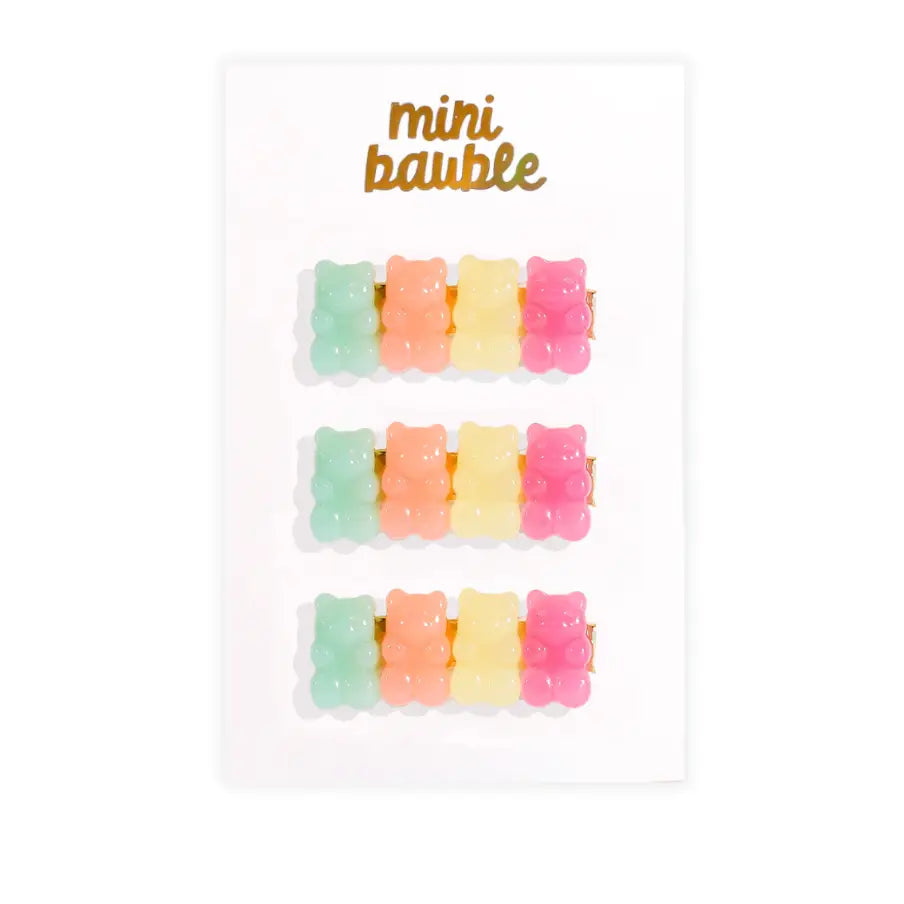 Gummy Bear Hair Clip || Rainbow